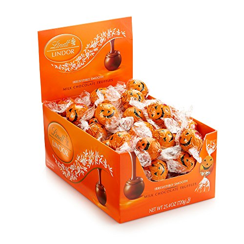 image for Lindt LINDOR Halloween Milk Chocolate Truffles 60 Count Box