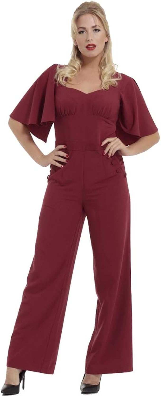 cape sleeve jumpsuit plus size