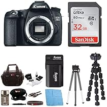Canon EOS 70D 20.2 MP Digital SLR Camera w/ Dual Pixel CMOS AF (Body Only) + ...