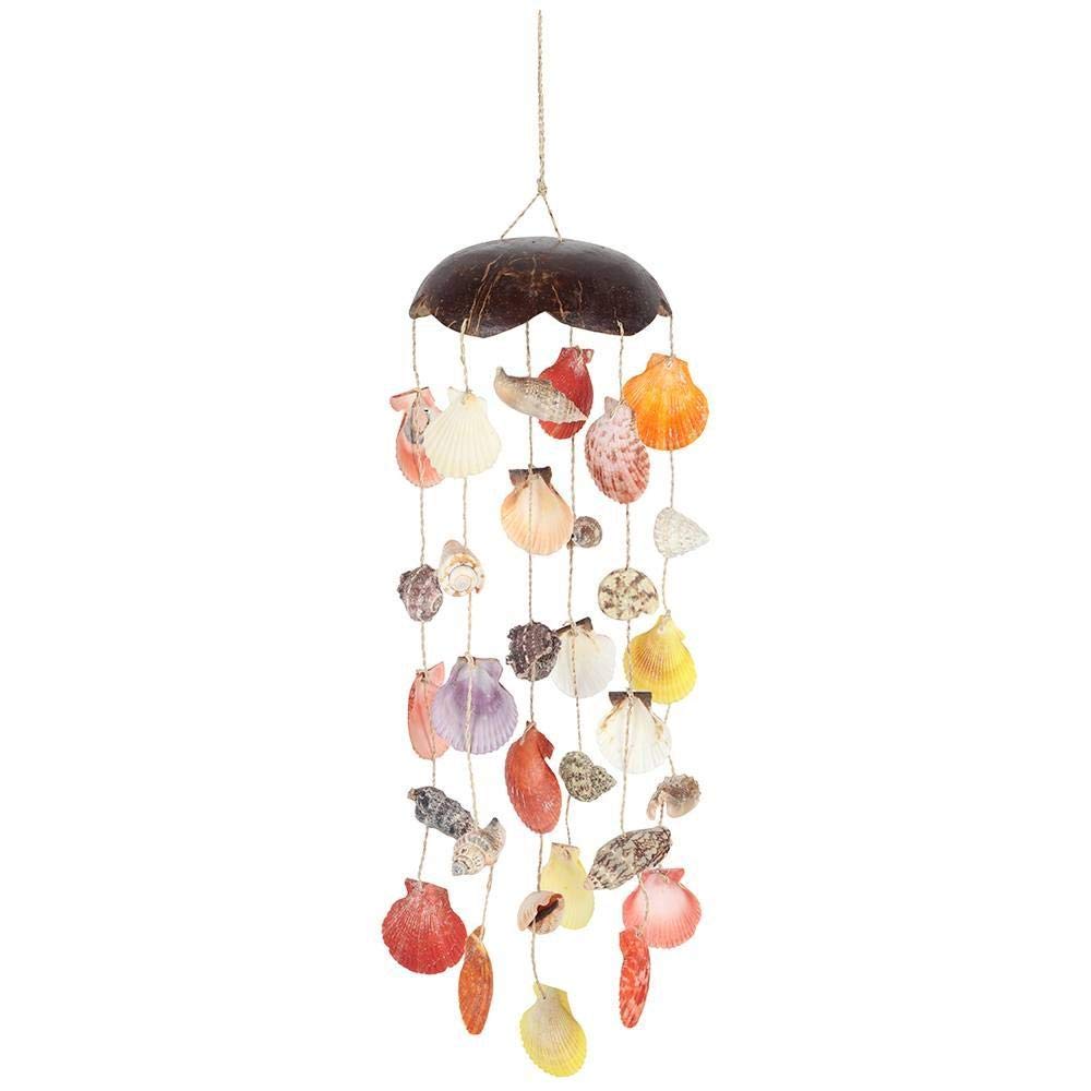 Stunning Multicolor Shell Mobile Decoration - 55cm x 12cm (1 Pc.) - Elegant Coastal Vibes - Premium Quality, Eye-Catching Design - Perfect for Nautical Ambiance