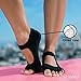 Toeless Yoga Pilates Barre Grip Socks, Non Slip, Non Skid, Half-toe Sock