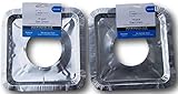 Basic Gas Stove Drip Pan Foil Liners for Easy Clean-up (Disposable) - Pack of 20