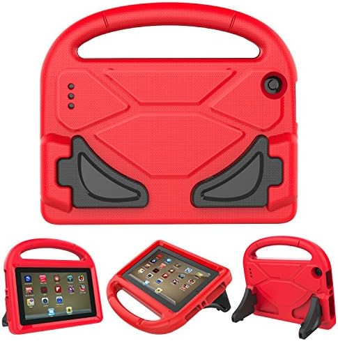 Kids Case for Kindle Fire 7 2017 &amp;Fire 7 2015, Lmaytech Light Weight Shock Proof Handle Friendly Kids Case For All New Amazon Kindle Fire 7 inch Tablet(2015&amp;2017 Release) (Kindle Fire 7 Case, red)