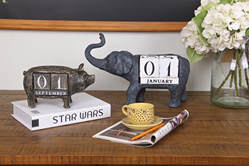 Piggy Wood & Resin Decorative Calendar - Image 8