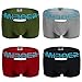 sandbank Men's Sexy Lingerie Bulge Pouch Open Crotchless Boxer Briefs Underwear (US L = Asian Tag 2XL, 4 Pack-Mix Color#1)