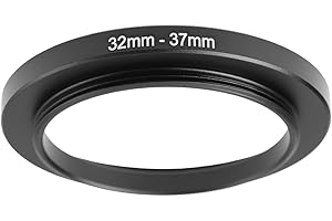 LT Easiyl 32mm to 37mm Lens Filter Adapter Rings Step Up Rings Aluminum Alloy for Camera Black