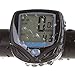 Blusmart Wireless Bike Speedometer Multi-functions with Clock Stopwatch Thermometer Waterproof Odometer of Big LCD Display Backlight