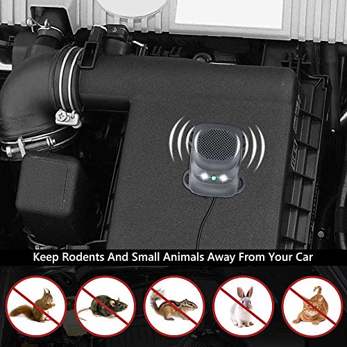 Angveirt Mouse Deterrent for Car Ultrasonic Rodent Repellent for Car