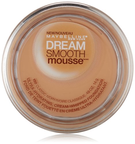 Maybelline New York Dream Smooth Mousse Foundation, Classic Ivory, 0.49 Ounce