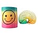 iMagitek 24pcs Mini Smiley Magic Rainbow Plastic Coil Spring Colorful Funny Classic Toy for Kids Gift, Kids Party Bag Favors, Kids Stocking Fillers