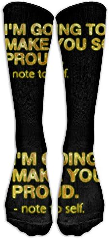 Fitness Motivational Casual Unisex Sock Knee Long High Socks Sport Athletic Crew Socks One Size