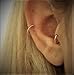 Septum Ring Twisted 14K Rose Gold Filled,Nose Ring,Daith piercing ring,cartilage,helix,tragus,ear hoop earring,18g (1mm) - Diameter 8mm