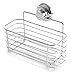 BINO SMARTSUCTION Rust Proof Stainless Steel Shower Caddy, Basket