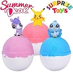 Bath Bombs, Bath Bombs Gift Set Kids Bath Bombs with Surprise Toys 3 x 6.5oz Best Bath Bombs Great Home Fizz Bath Bombs Bath Fizzies Natural Bath Bombs Gender Neutral Organic Bath Bombs