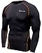 TM-R34-BO_Large J-ALX Tesla Men's Thermal Coldgear Compression Baselayer Long Sleeve Top R34