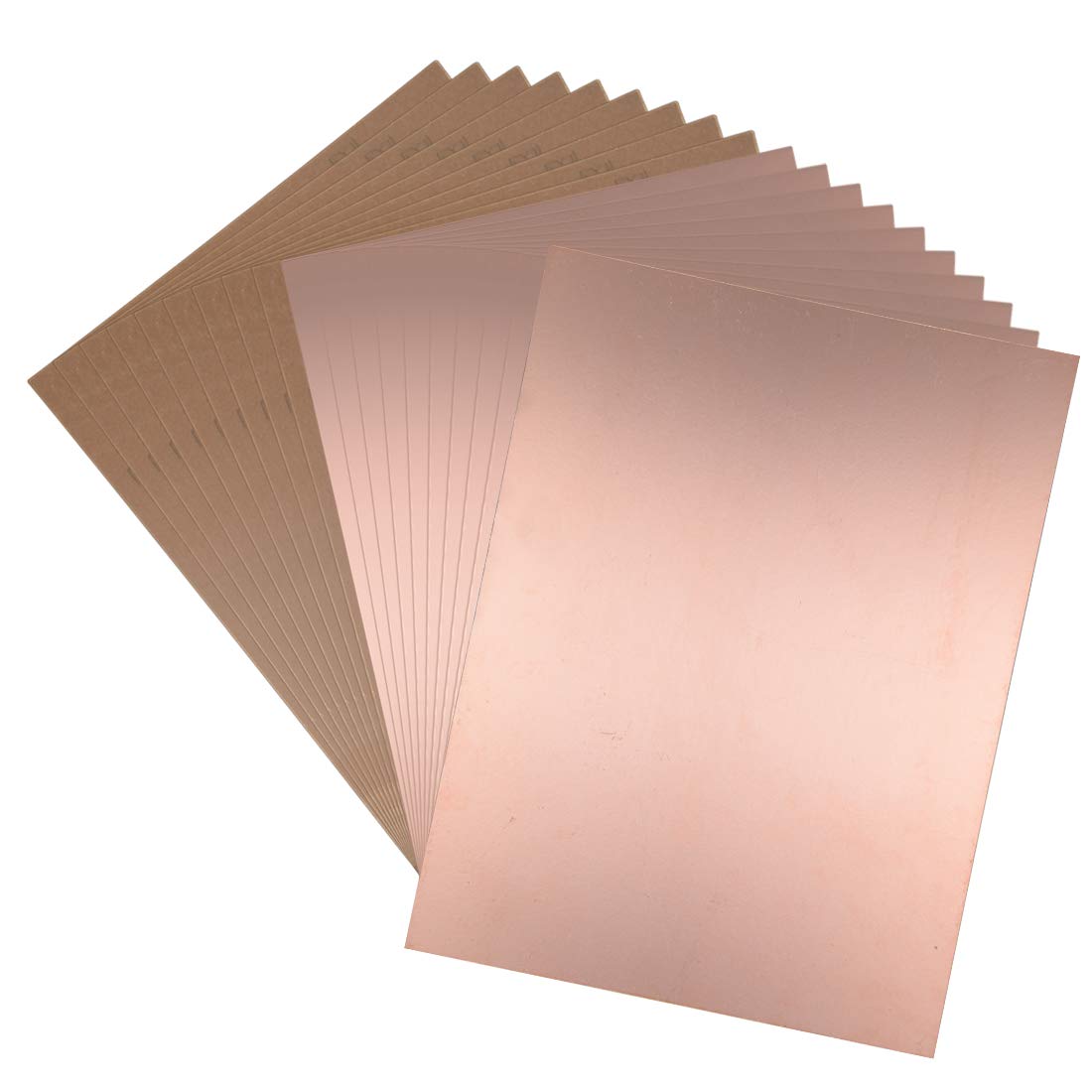 sourcing map Single-Sided Copper Clad Laminate PCB Circuit Board, 250x200mm 9.84x7.87 inch, 1.5mm Thickness DIY Prototyping PCB Board, Name Board