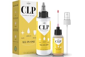 Gun Oil 4 oz & 1 oz Needle Oiler, Multi-Purpose Gun Cleaner, Gun Cleaning Kit CLP and Gun Oil Cleaner, Lubricant and Protector - by Qucship