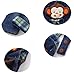 KIDSCOOL SPACE Baby Boy Girl Jean Overalls,Toddler Denim 3D Monkey Dungarees Pants,Blue,12-18 Months