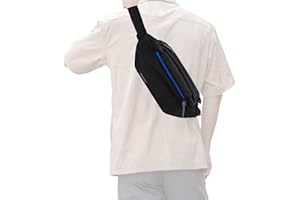 TINYAT Crossbody Bag for Men, Large Capacity Sling Pocket Bag Hiking Shoulder Bag With Adjustable Strap for Travel T2007