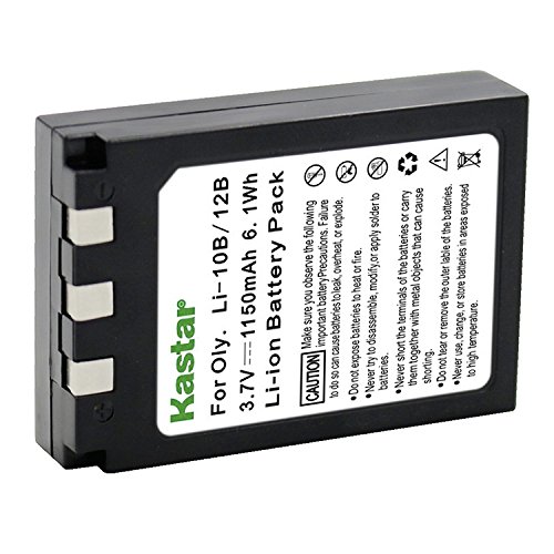 Kastar LI10B Battery for Olympus LI-10B, LI-12B and Olympus Stylus 300, 400, 500, 600, 800, C-50, 60, 70, 470, 760, 770, 5000, Camedia Series, Sanyo Xacti Series Camera