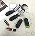 Louise Maelys 4pcs Colorful Portable Folding Hair Brush with Mirror Compact Pocket Comb for Travel Gift Idea