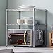 SINGAYE 2 Tier Adjustable Storage Rack Baker’s Rack Kitchen Storage Rack Kitchen Shelving Unit with 2 Shelf Liners