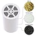 Shower Filter by H2O Natural - High Output Chlorine Removing Showerhead Filtration System and Water Purifier - 3-Stage Replaceable Cartridge with KDF 55, Calcium Sulfite and Activated Carbon - Chrome