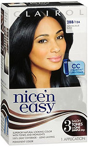 Clairol Nice N Easy Permanent Color Natural Blue Black 124