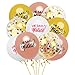 She Said Yaaas Rose Gold,White, Confetti Balloons Pack of 15 Bachelorette Party, 12 inch, Great for Bridal Shower Bachelorette Engagement Decorations, Birthday Party (3 Color)
