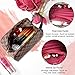 Makeup Bag Leather Travel Makeup Cosmetic Bag for Women Waterproof Makeup Organizer Purse Leather Large Capacity Toiletry Pouch Storage Makeup Tools Foundation (Brown)