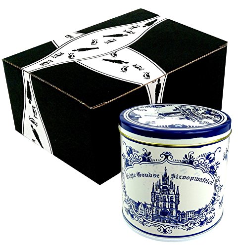 Stroopie Stroopwafels, 8.8 oz Delft Tin in a Gift Box