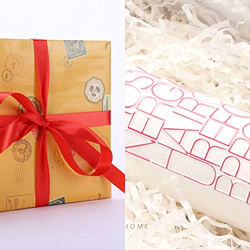 PACKHOME 1 LB Crinkle Cut Paper Shredded Paper Shred Filler, Premium Quality for Gift Packing and Baskets Filling (Snow White)