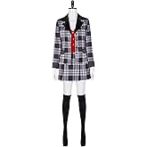 Weixu Cosplay Costume Fancy Dress Plaid Uniform Full Set Halloween Outfits