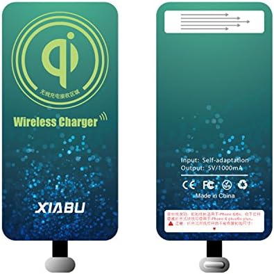 XIABU Qi Wireless Charger Receiver Charging Receiver Card For Android Call Phone(Green Forward)