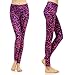 SOUTEAM Womens Yoga Leggings with Pocket, Lightweight Fitness Pants, Purple & Pink, Medium