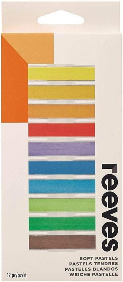Reeves Soft Pastels, Highly Pigmented Pastel Colours, Art Supplies for Adults Kids, Artists, & Students, Painting Sticks