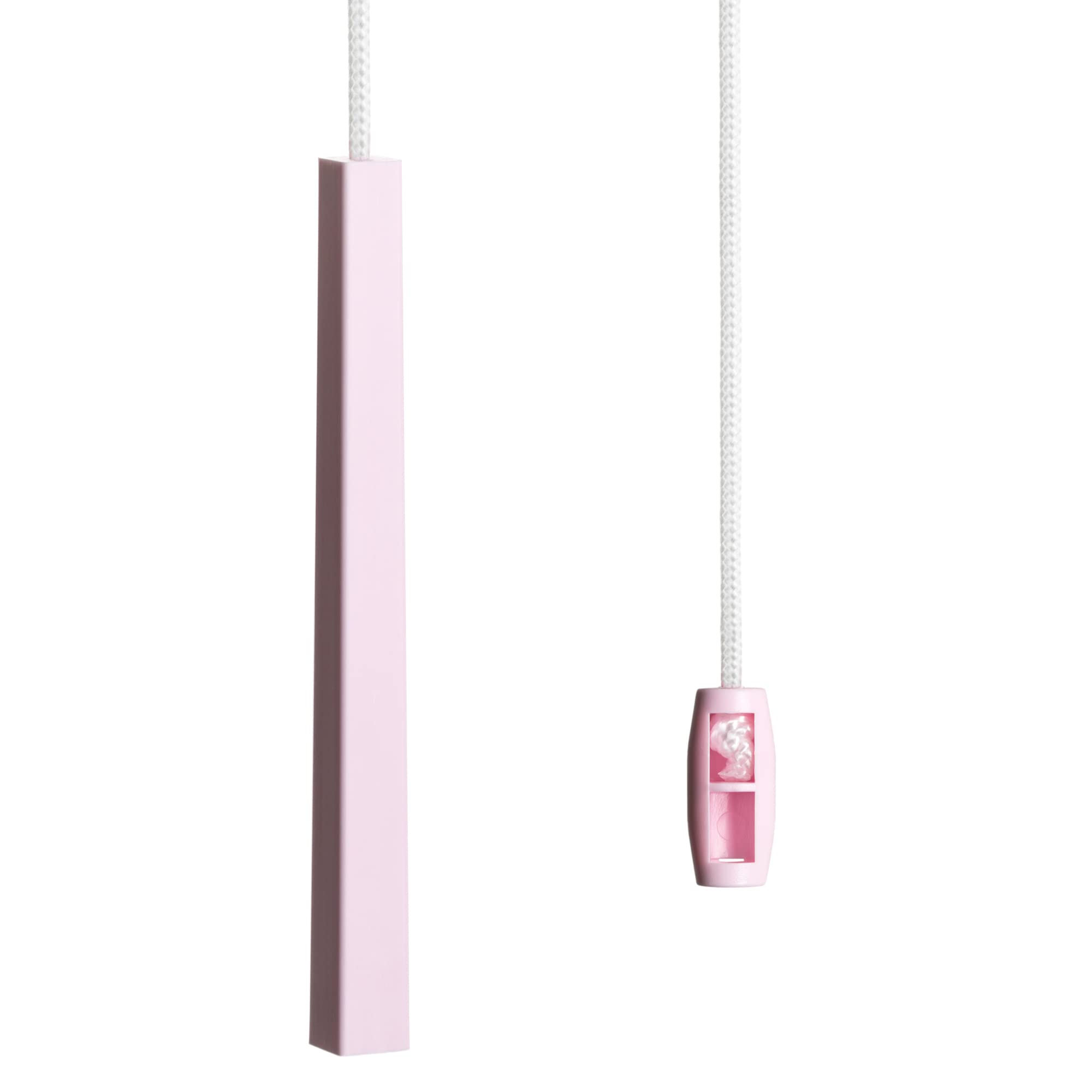 sleeklight Bathroom Light Pull Cord, String and Handle. Subtle Cube Effect, Modern Minimalistic Design (Soft Pink)