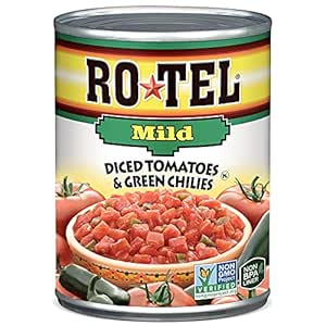 ROTEL Mild Diced Tomatoes and Green Chilies, 10 Ounce(Pack of 12)