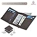 RFID Leather Trifold Wallets for Men - Handmade Slim Mens Wallet 6 Credit Card ID Window and Gift Box Secure by Estalon, Brown Nappa, 3.5x4.4x0.75