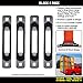 SNAPLOCS Black 4 Pack E-Track Single Strap Anchors