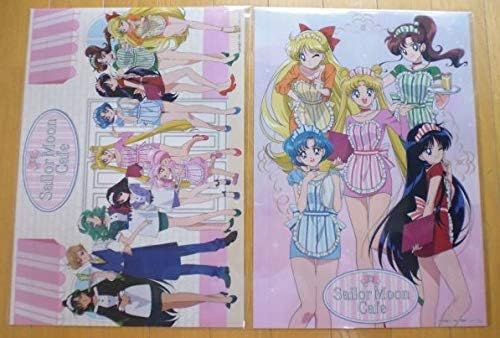Amazon 美少女戦士 セーラームーン セーラームーンカフェ 限定 A3 オリジナルクリアポスター 2種類セット 予約特典 アニメ 萌えグッズ 通販