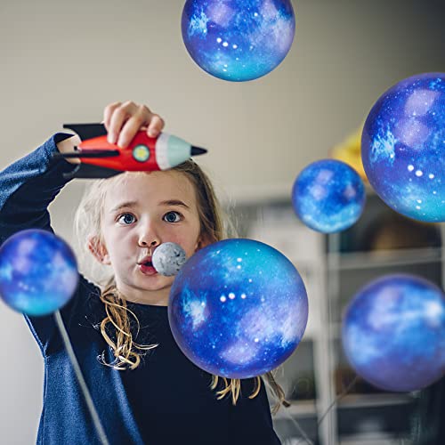 AMOR PRESENT 12PCS Galaxy Stress Balls, Foam Stress Balls 2 inch Space Theme Stress Balls for Stress Relief Outer Space Astronaut Party Class Reward