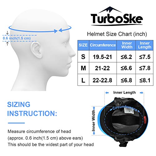 image for TurboSke Ski Helmet, Snow Sports Helmet, Snowboard Helmet Men Women Yo