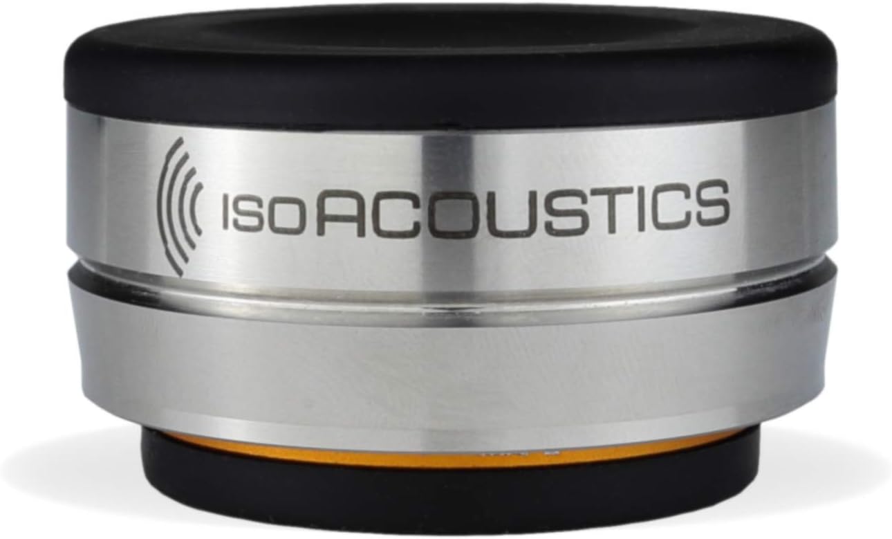 IsoAcoustics Orea Series Audio Equipment Isolators (Bronze (3.6 kg Max/pc)), Silver, Bronze - 8 lbs Max/pc