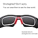 Ewin E02 Polarized Sports Sunglasses with 5 Interchangeable Lenses for Men Women Golf Baseball Volleyball Fishing Cycling Driving Running Glasses(Black&Red)