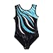 ESHOO Gymnastics Leotards for Girls, One-Piece Striped Gymnastics Ballet Leotards with Shinning Diamond Embroidered
