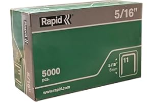 Rapid 23520300 5/16-Inch Flat Wire Staples for Rapid R11 Hammer Tacker, 5000-Pack