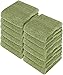 Utopia Towels 12 Pack Premium Wash Cloths Set, 12 by 12 Inches, 100% Cotton Ring Spun, Highly Absorbent and Soft Feel Washcloths for Bathroom, Spa, Gym, and Face, Sage Green