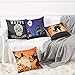 Set of 4 Thanksgiving Pillow Covers Black and White Buffalo Check Plaid Grateful Thankful Blessd Farmhouse Decorative Throw Pillow Covers 20x20 Inch for Sofa Couch Decor