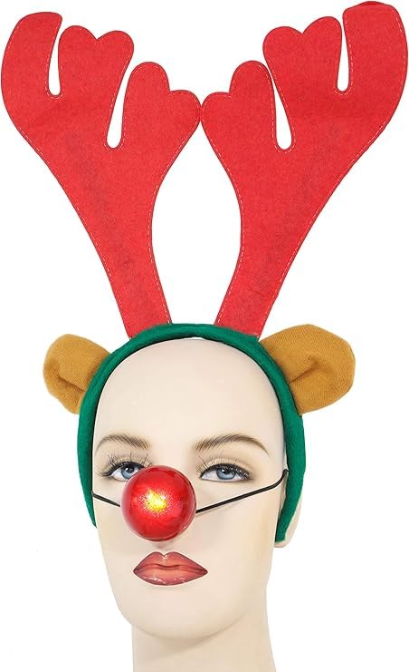Toyland® Christmas Reindeer Antlers & Flashing Nose…
